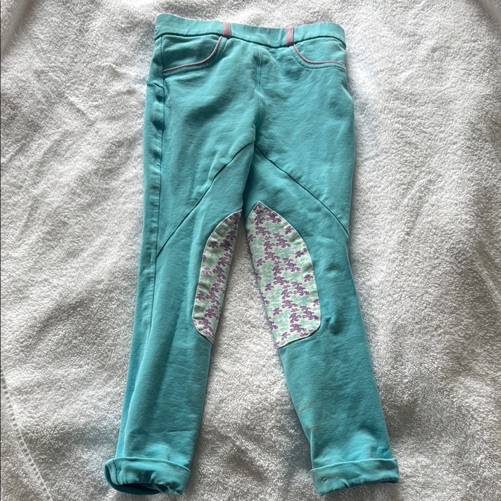 Belle and Bow Turquoise Riding Pants